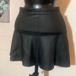 Faux Leather Express Mini Skirt